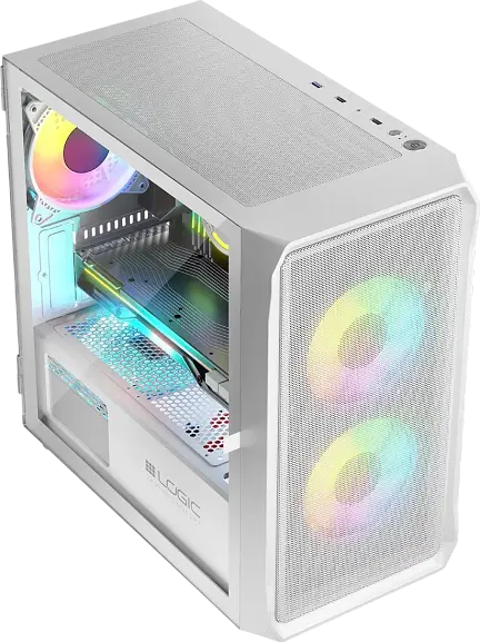 Корпус Logic Portos ARGB Mini White (AM-PORTOS-20-0000000-0002) - фото 2