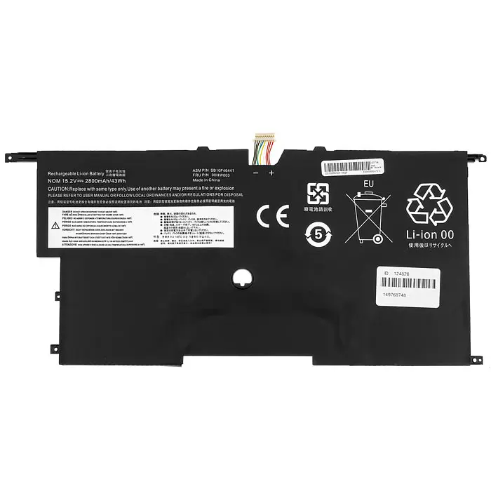 Акумулятор Lenovo 00HW003 (ThinkPad X1 Carbon 3nd Generation 2015) 15.2V 2800 mAh 43Wh Black - фото 3