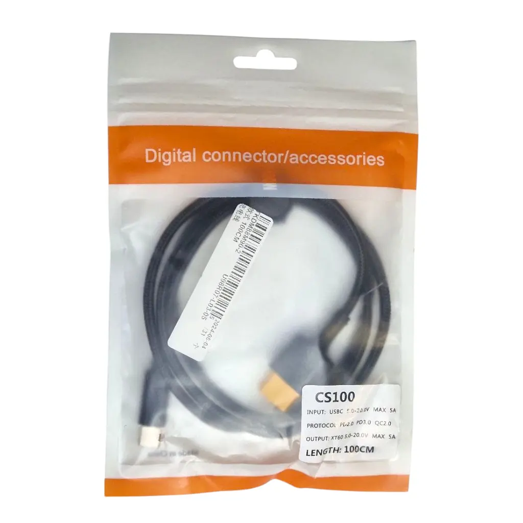 Кабель-перехідник живлення CS100 USB Type-C на XT60 - фото 6
