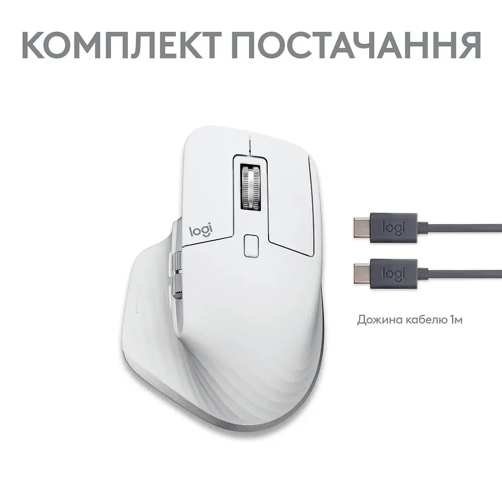 Бездротова миша Logitech MX Master 3S for Mac Performance Wireless Pale Grey (910-006572) - фото 10