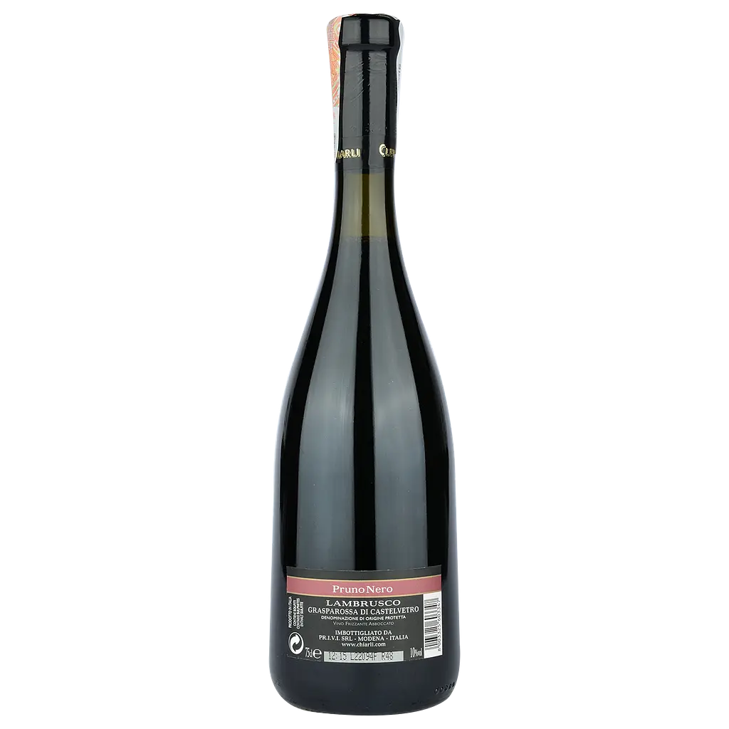 Ігристе вино Cleto Chiarli Lambrusco Pruno Nero Grasparossa di Castelvetro, червоне, сухе, 0,75 л - фото 2