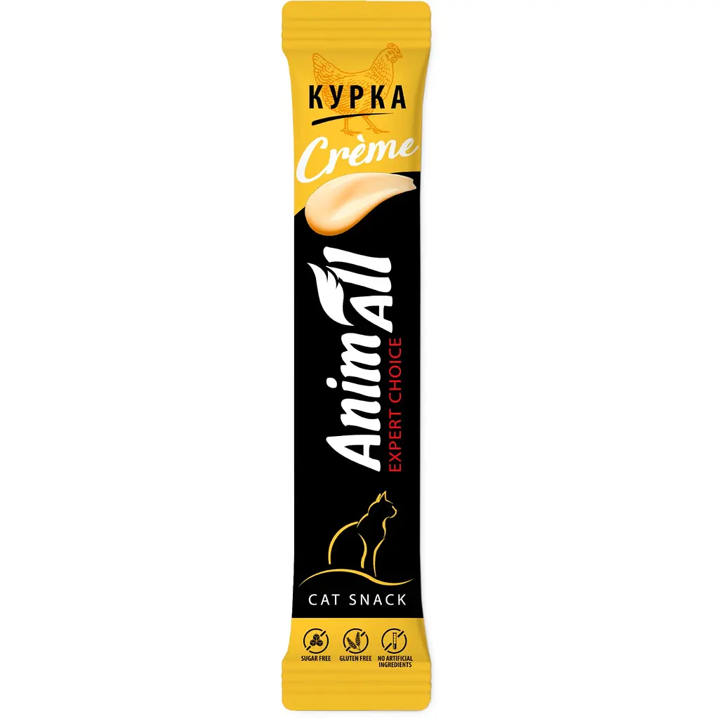 Лакомство для кошек AnimAll Creme со вкусом курицы 6 шт. х 15 г - фото 2