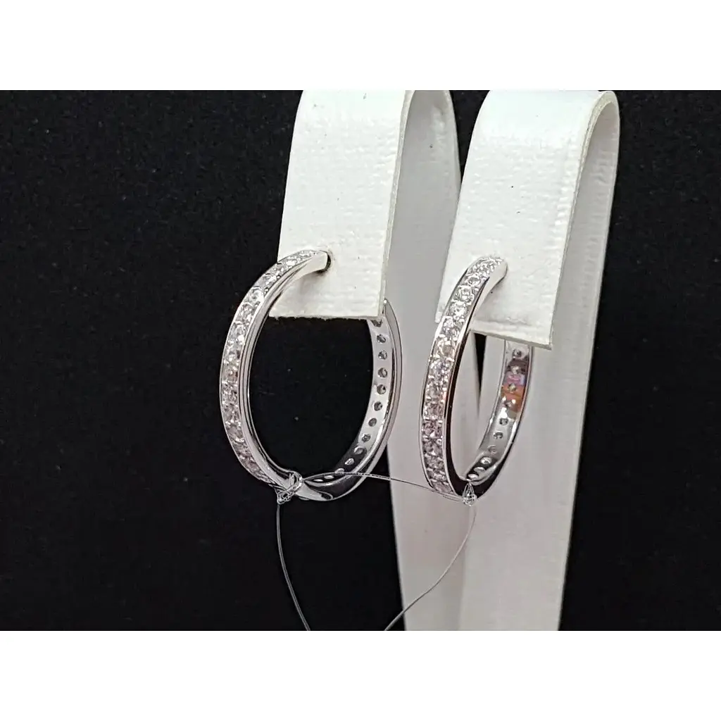 Срібні сережки Qvaliz з фіанітами. 902-01062 - фото 2