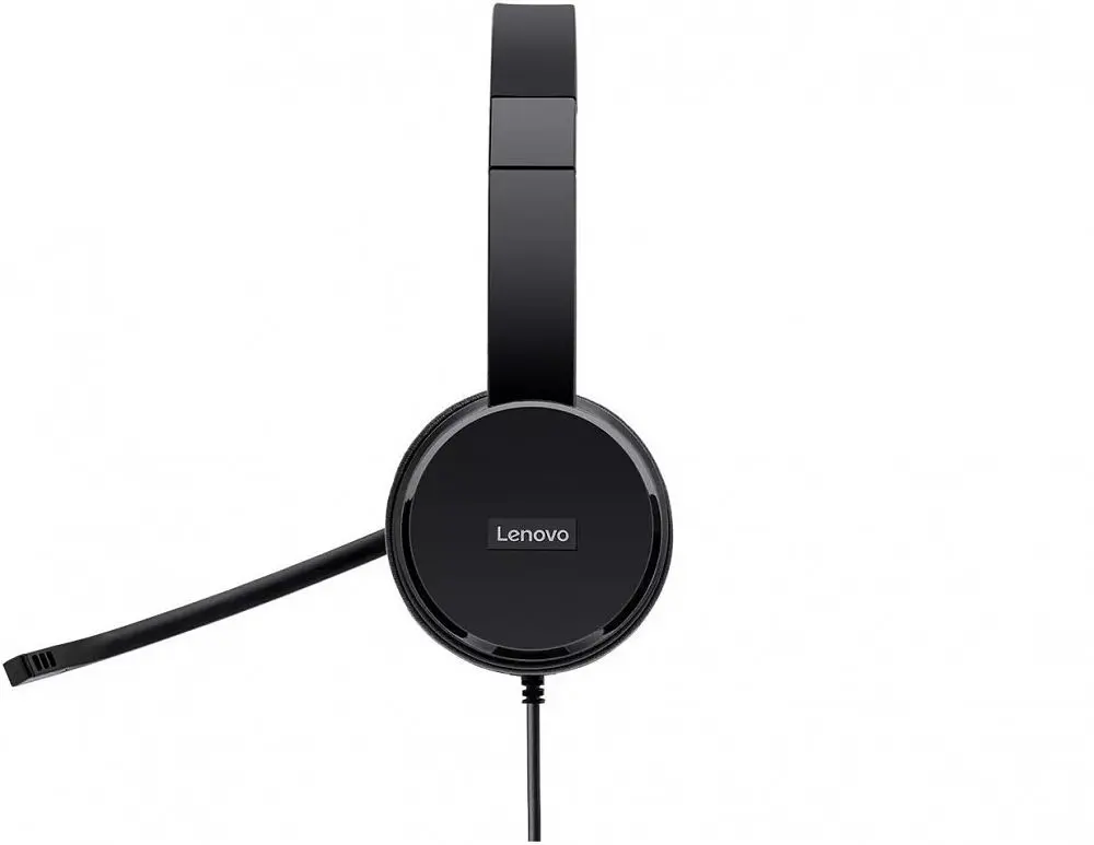 Гарнитура Lenovo ПК стерео On-ear 100 USB 1.8 м черный (4XD0X88524) - фото 4