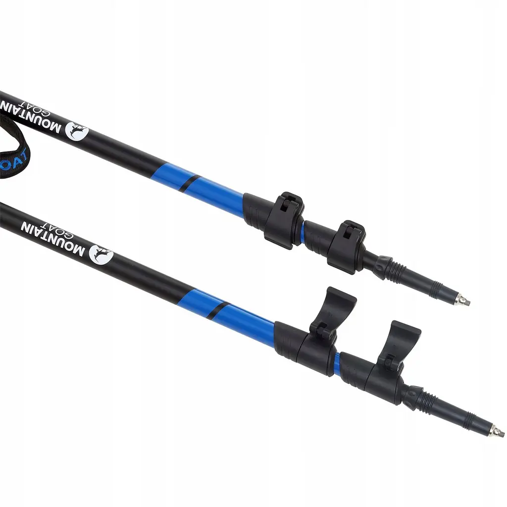 Трекінгові палиці Mountain Goat Peak+ 60-135 см MG0005 Black/Blue (P-5907739318268) - фото 2