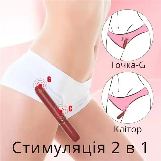 Виброшар I’MCUM Vibe Lipstick в виде помады 10 режимов вибрации Красная (IM-ZDB048) - фото 2