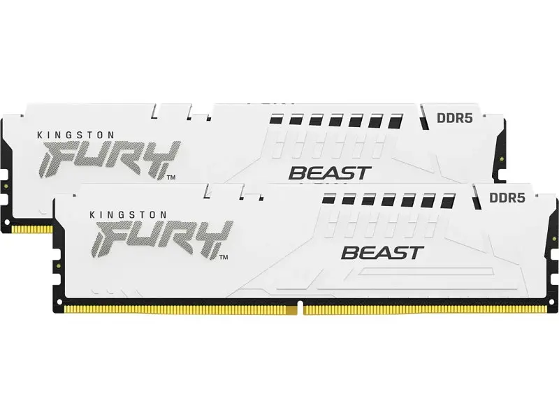 Модуль пам'яті Kingston FURY 64 GB (2x32GB) DDR5 6400 MHz Beast EXPO White (KF564C32BWEK2-64) - фото 4