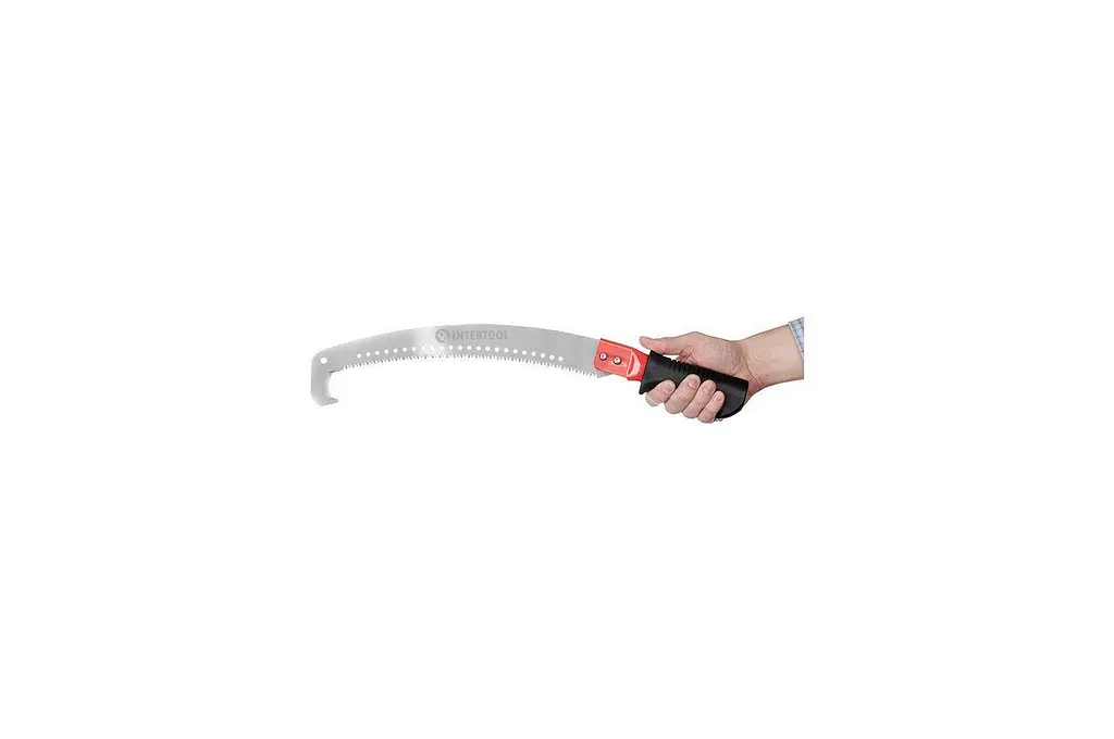 Пила ручна для обрізки гілок садова Intertool HT-3150 350 мм x 7 T x 1" x 3D з гаком - фото 5