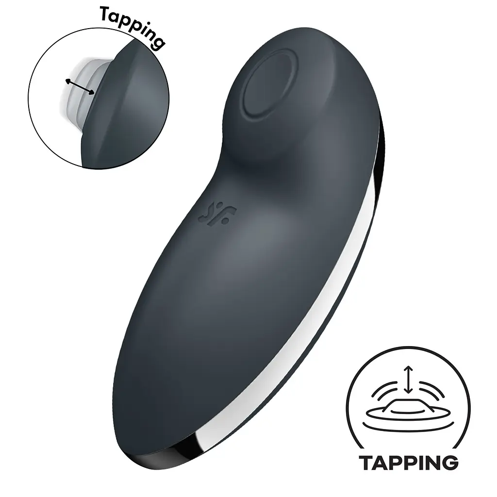 Вібростимулятор-пульсатор Satisfyer Tap & Climax 2 Grey