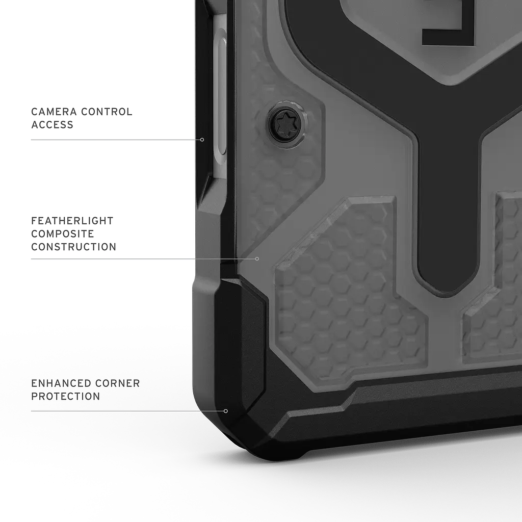 Оригінальний протиударний чохол UAG Pathfinder MagSafe для iPhone 17 Clear Ash 114553113140 - фото 9