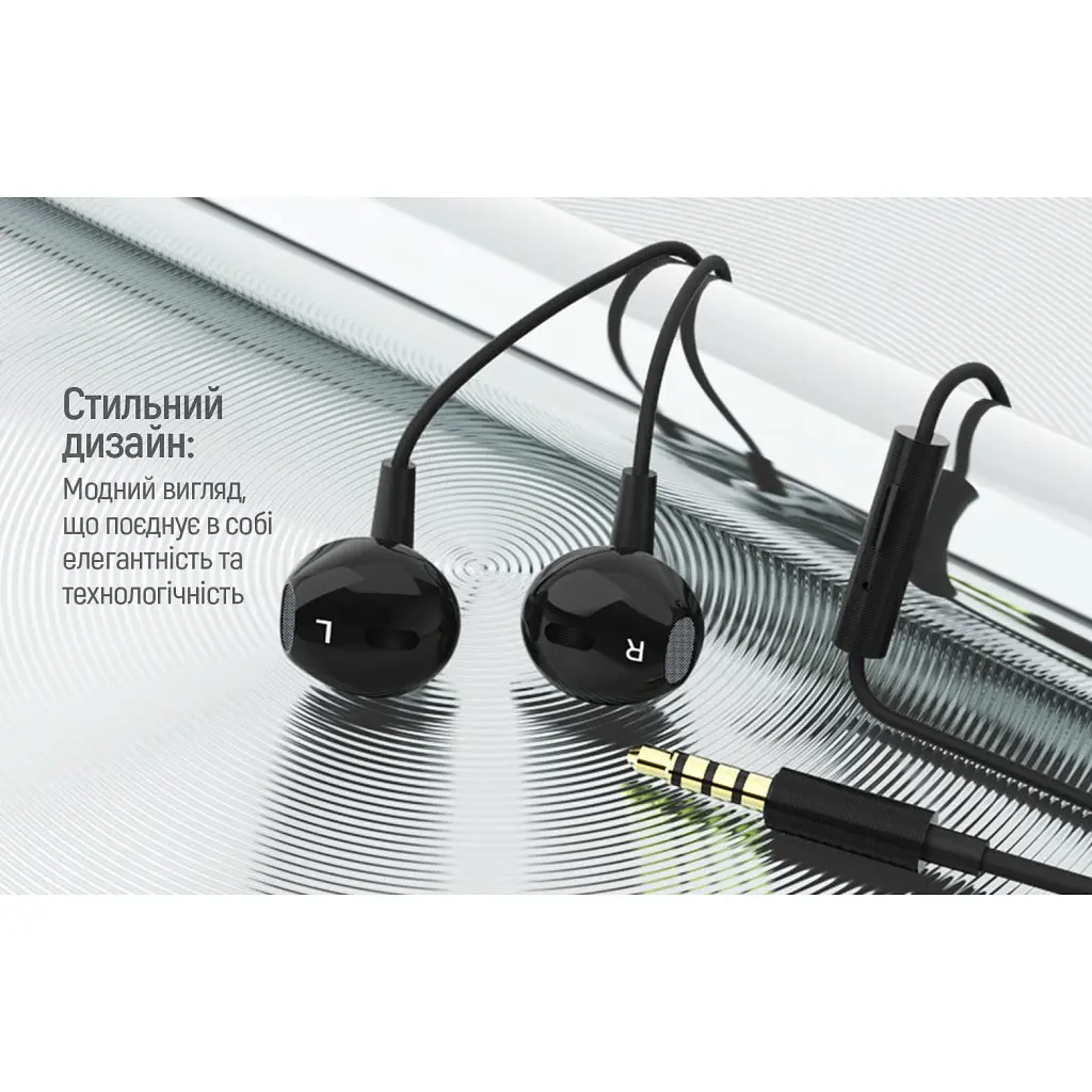 Навушники ColorWay Slim 3.5 mm Wired Earphone Blast 1 Black (CW-WD01BK) - фото 9
