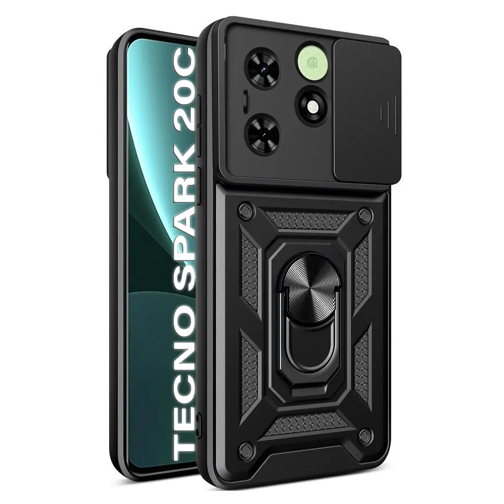 Чехол для мобильного телефона BeCover Military Tecno Spark 20C (BG7n) Black (710685) - фото 2