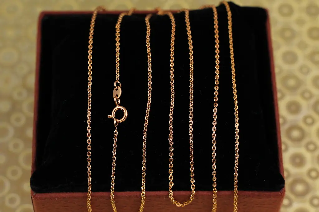 Ланцюг Xuping Jewelry якірний з огранюванням 45 см 1,5 мм золототистий
