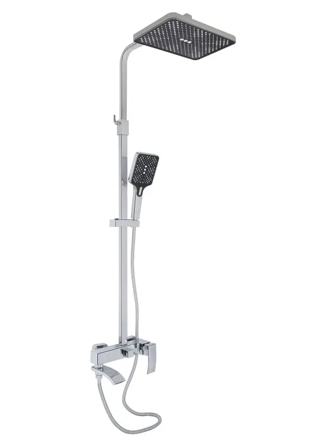 Душова система універсальна Qtap Swan Cascada Chrome з виливом QTSWA111CRM45566