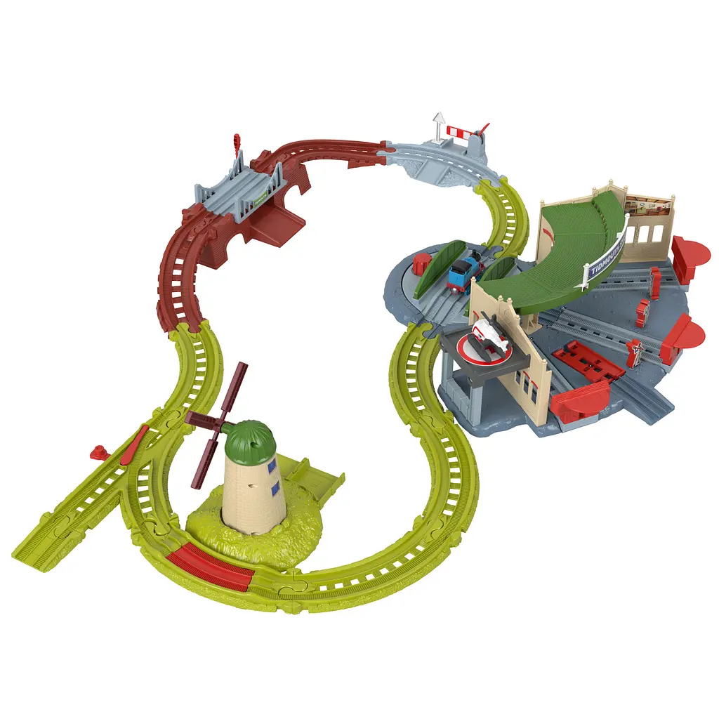 Залізничний трек Fisher-Price Томас і друзі Депо Тідмут із паровозиком Томасом і вертольотом Гарольдом (JLL36) - фото 2