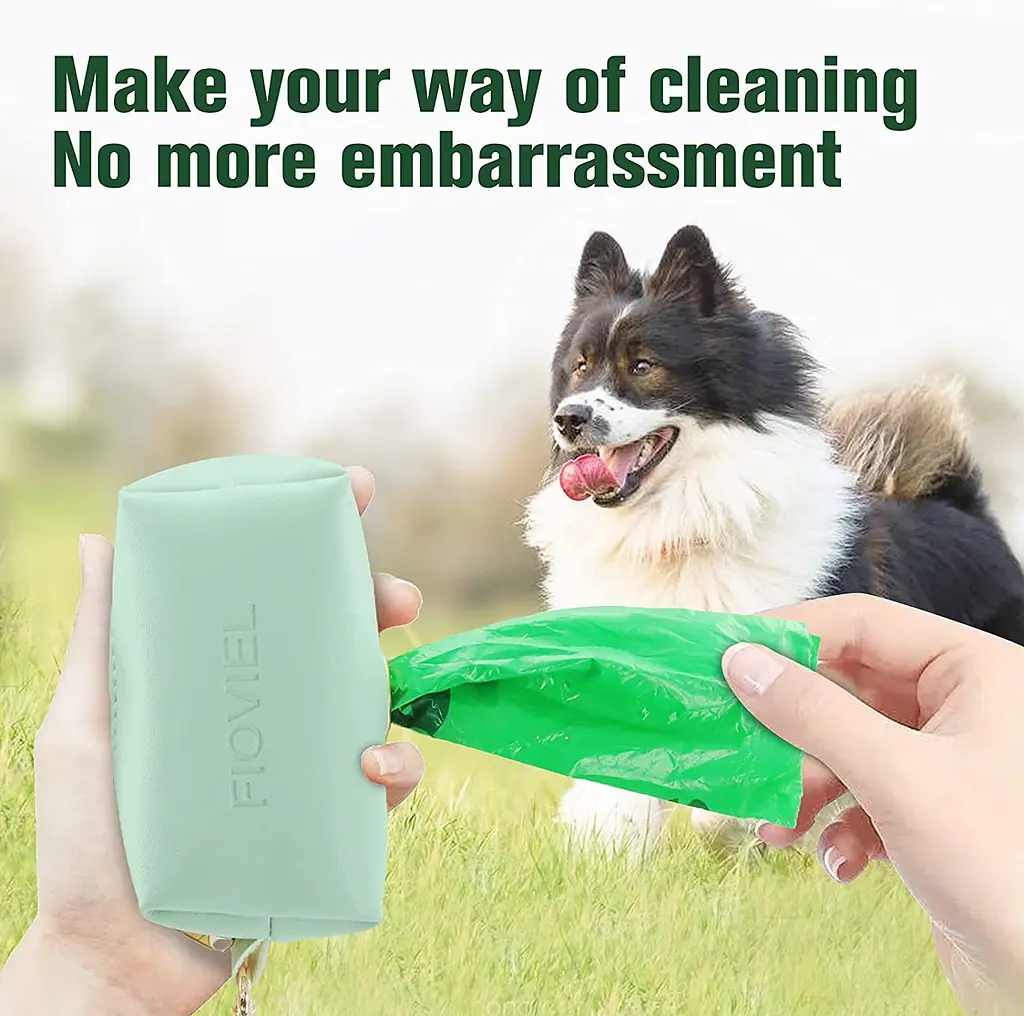 Диспенсер для біопакетів Fioviel dog poop bag dispenser бірюзовий - фото 3