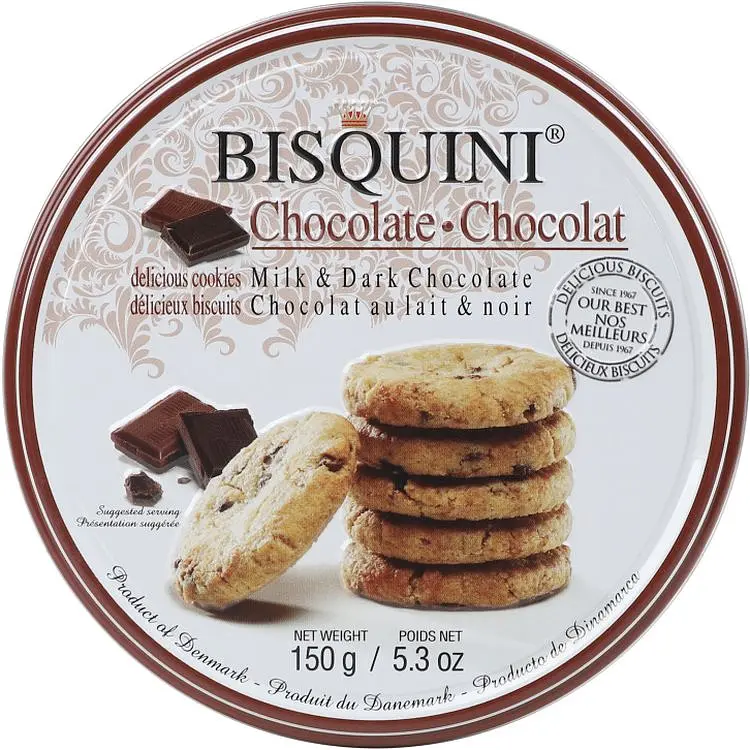 Печиво Bisquini зі шматочками молочного та темного шоколаду 150 г - фото 2