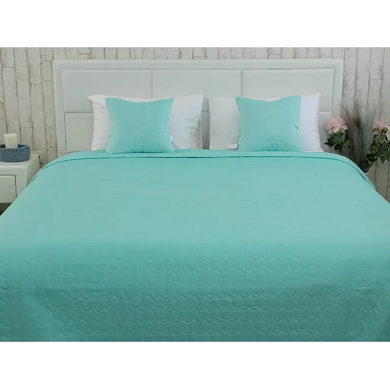Покривало Руно двостороннє декоративне Velour Tiffany 220x240 см м'ятне - фото 8