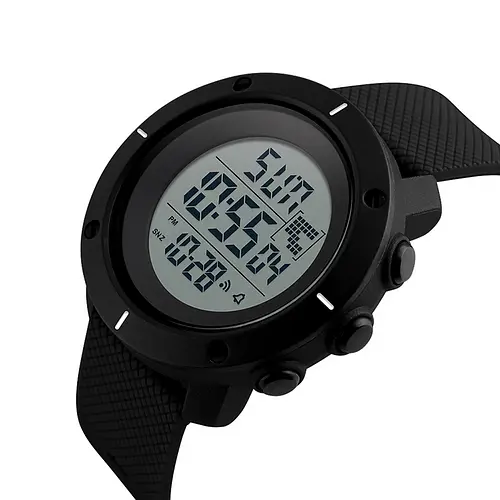 Чоловічий наручний годинник 1213 All Black Skmei acs0030842 - фото 2