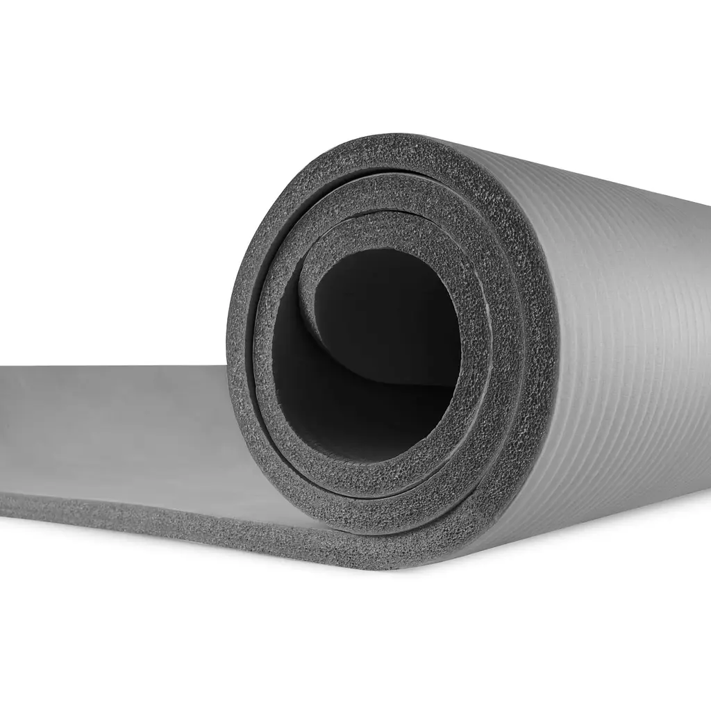 Мат для фитнеса и йоги Hop-Sport HS-N015GM 1,5см серый - фото 7