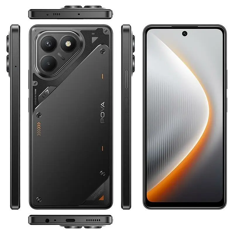 Смартфон Tecno Pova 7 Neo LJ6 8/128Gb Geek Black 4894947084249 UA UCRF - фото 5