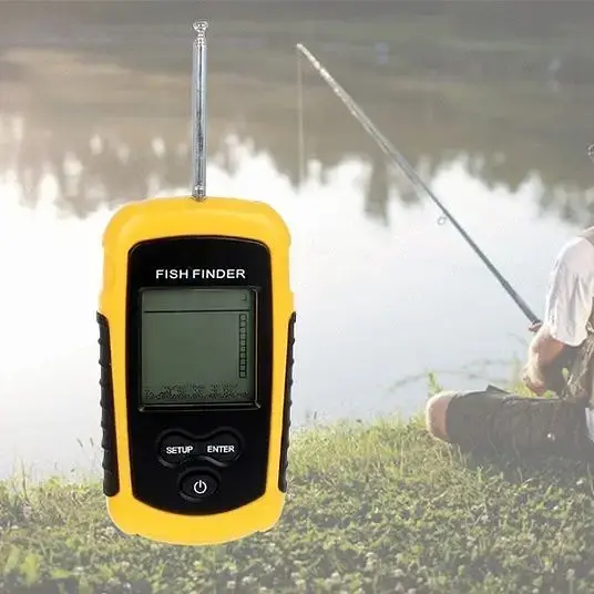 Ехолот Fish Finder портативний для берега та човна відображення риби та рельєфу дна - фото 2