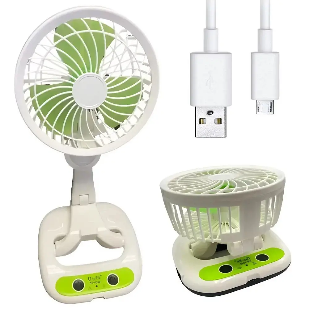 Настільний вентилятор з LED підсвіткою та USB, KC-7900 - фото 5