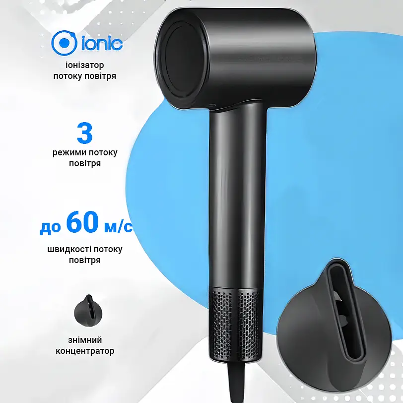 Фен Xiaomi Showsee A18 Black - фото 2