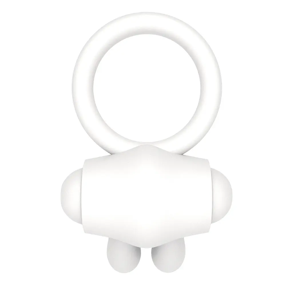 Ерекційне кільце - Power Clit Cockring Rabbit White - фото 2