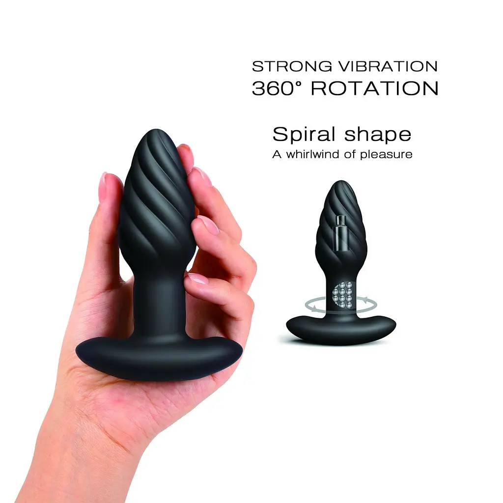 Анальна пробка з вібрацією та перловим масажем Dorcel Spin Plug Dorcel SO9019 97577 - фото 2