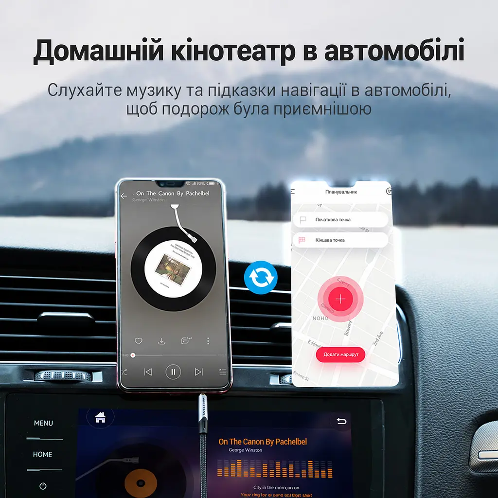 Аудіокабель для гарнітури Vention 1,5 м AUX штекери TRRS 3,5 мм на обох кінцях передавання аудіо та мікрофонного сигналу для мікрофона потрібна сумісність TRRS на обох пристроях бавовняне обплетення сірий (BAQHG) - фото 8