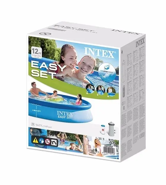 Басейн сімейний 28132 Intex 366-76см, з фільтр-насосом 5621 л, у коробці (6903136687012) - фото 2