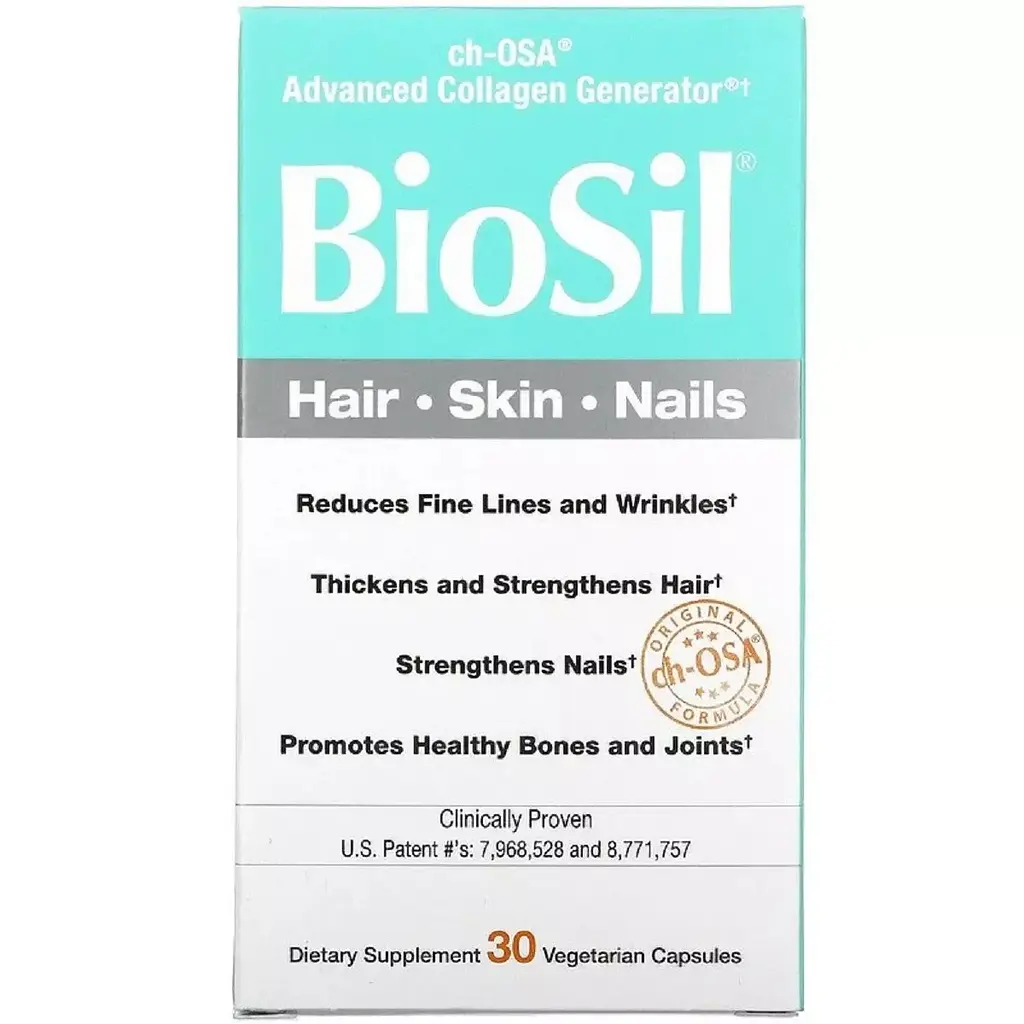 Активатор коллагену Natural Factors BioSil 30 вегетаріанських капсул - фото 2