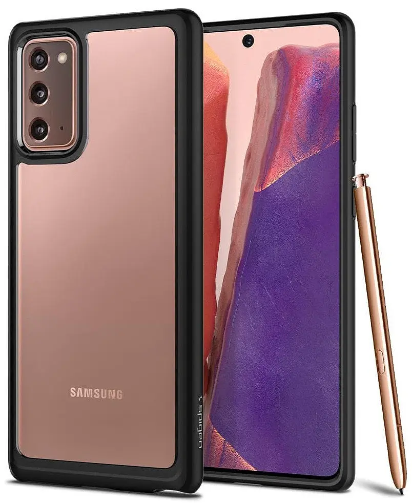 Чохол прозорий протиударний Spigen Ultra Hybrid ACS01420 для Samsung Galaxy Note 20 (6.7") Matte Black - фото 4