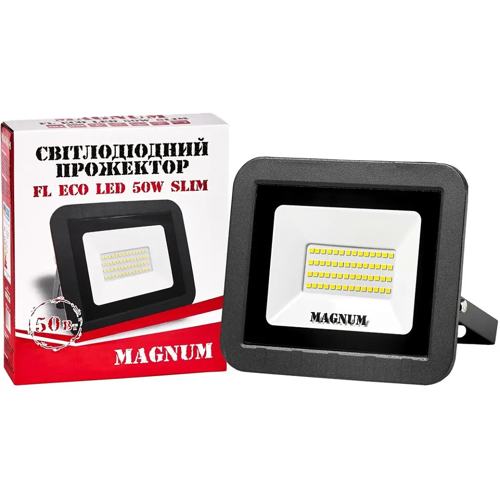 Прожектор MAGNUM FL ECO LED 50Вт slim 6500К IP65 (90011661) - фото 5