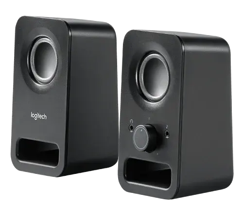 Колонки 2.0 Logitech Z150, Black, 3 Вт, 3.5 мм, роз'єм для навушників, роз'єм лінійного аудіовходу (980-000814) - фото 2