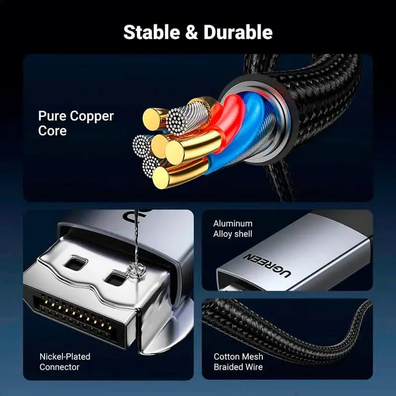 Кабель Ugreen DisplayPort-HDMI V 2.0 3 м (25491) - фото 6