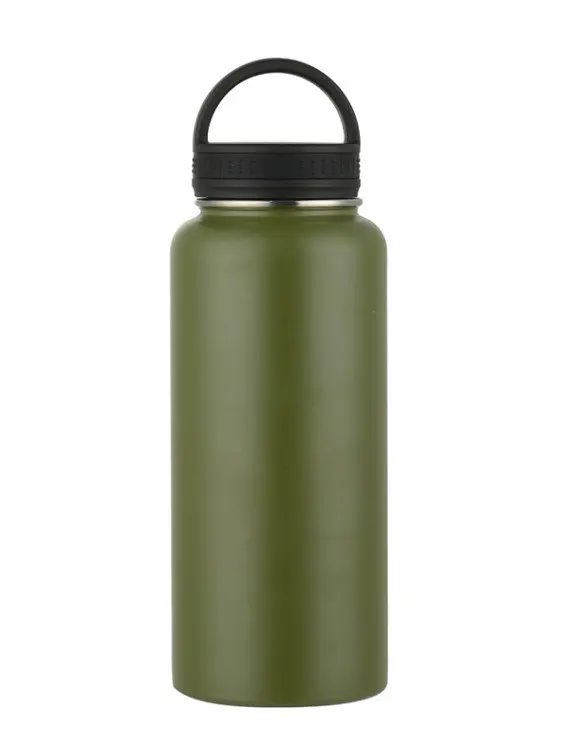 Бидон термос вакуумный Steel Vacuum Bottle с двойными стенками из нержавеющей стали Ol 1 л - фото 2
