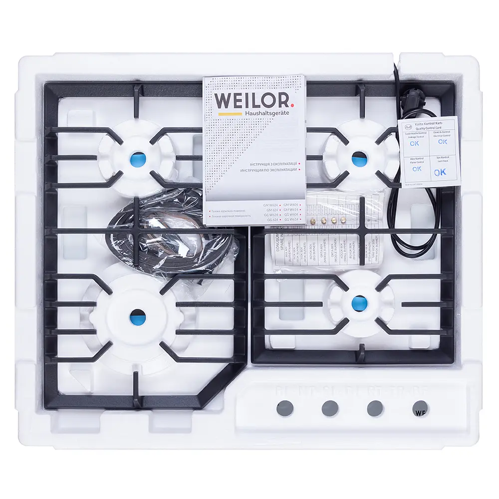 Поверхня газова на металі WEILOR GM W 624 WH - фото 12