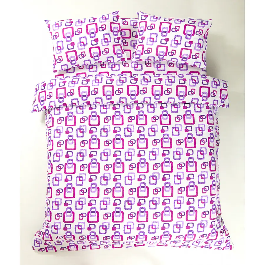 Комплект постельного белья Iris Home Delta Евро Лиловый 000165389 - фото 2