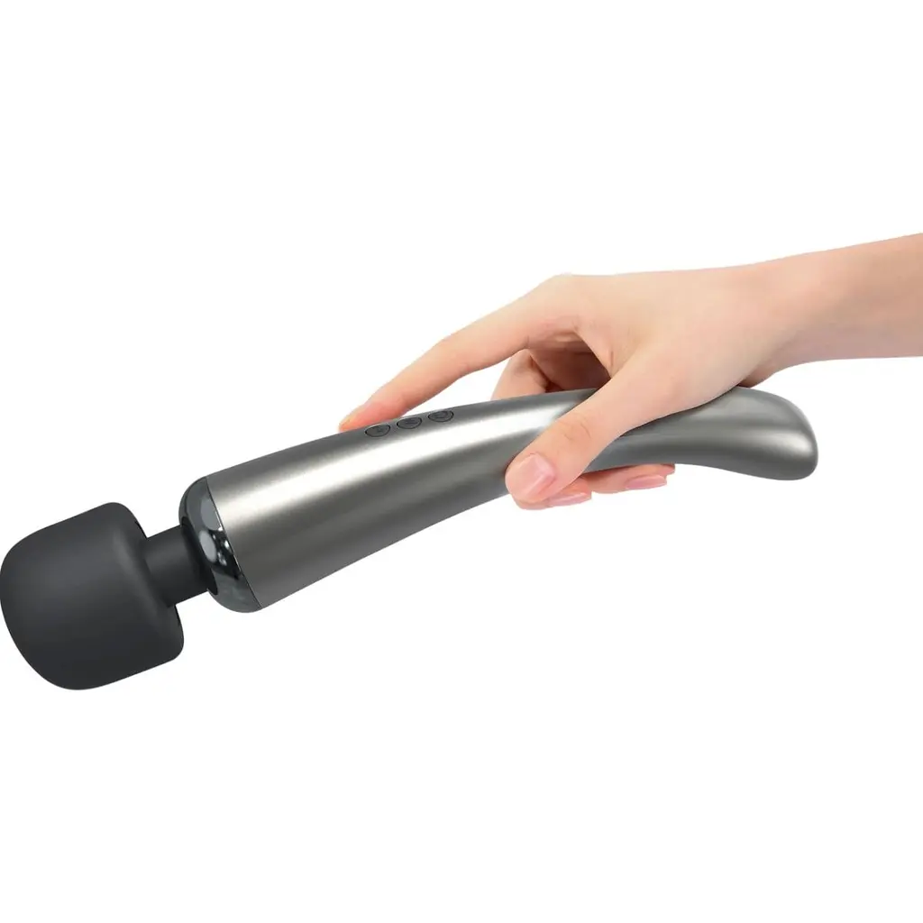 Вібратор Marc Dorcel Megawand Chrome Silver (SO5529) [168733] - фото 6
