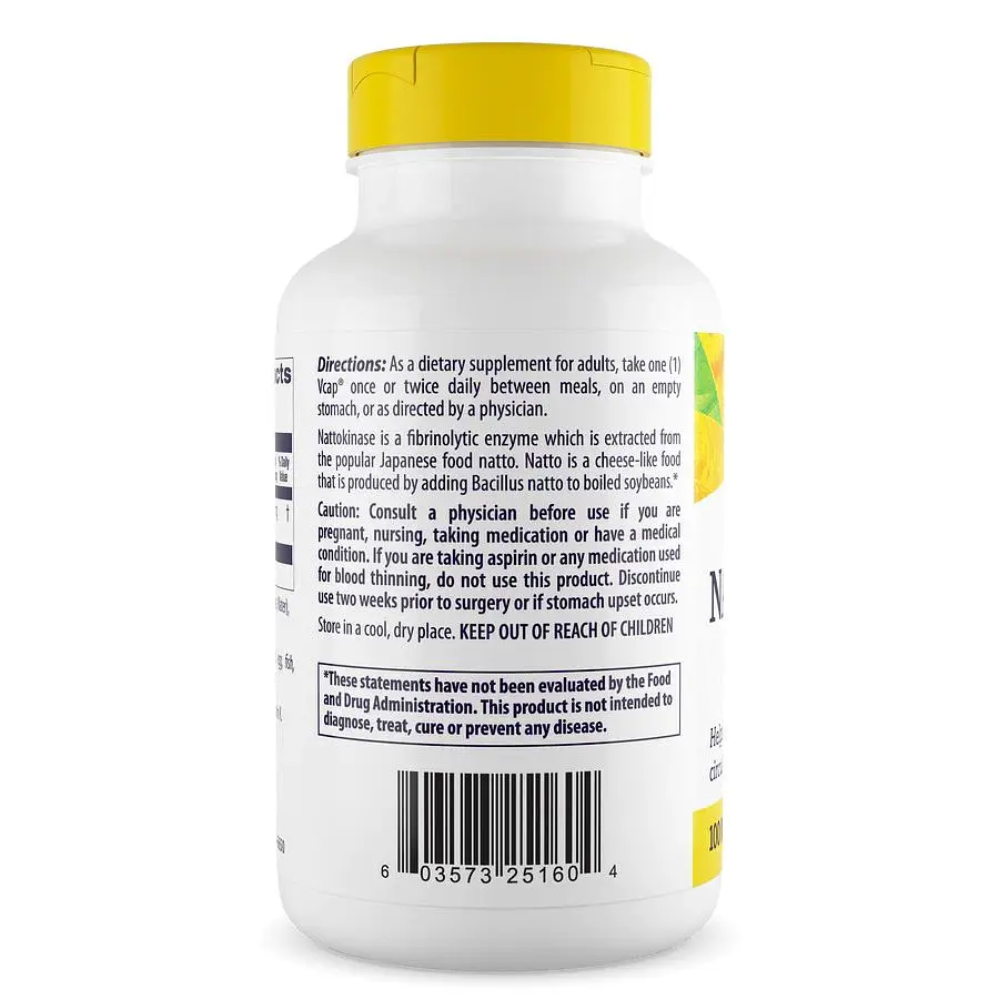 Наттокіназа Healthy Origins Nattokinase 100 mg, 180 вегакапсул - фото 3