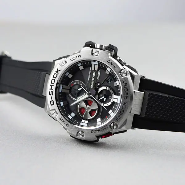 Наручний чоловічий годинник оригінальні Casio G-Shock GST-B100-1AER Японія з полімерним ремінцем (модуль 5513) - фото 2