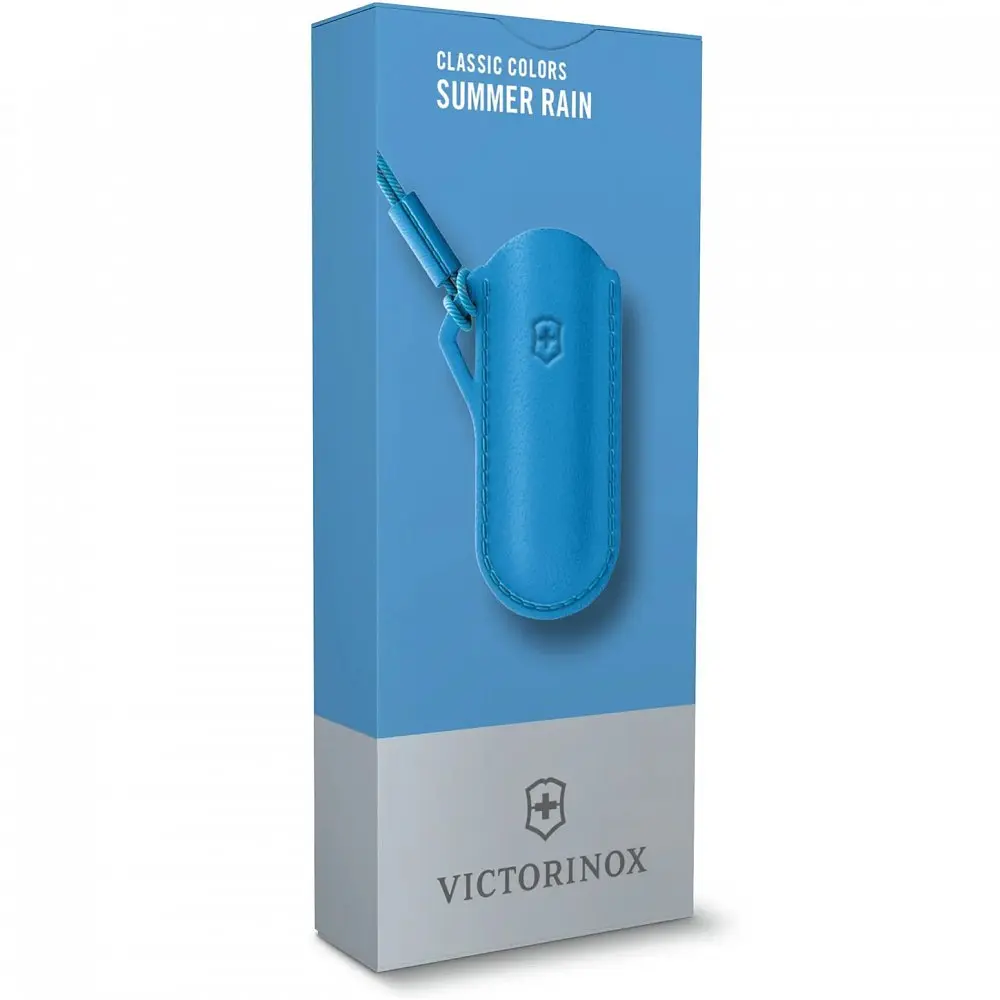 Чохол Victorinox 58мм шкір.син Summer Rain для Classic Colors 1-2шари - фото 3