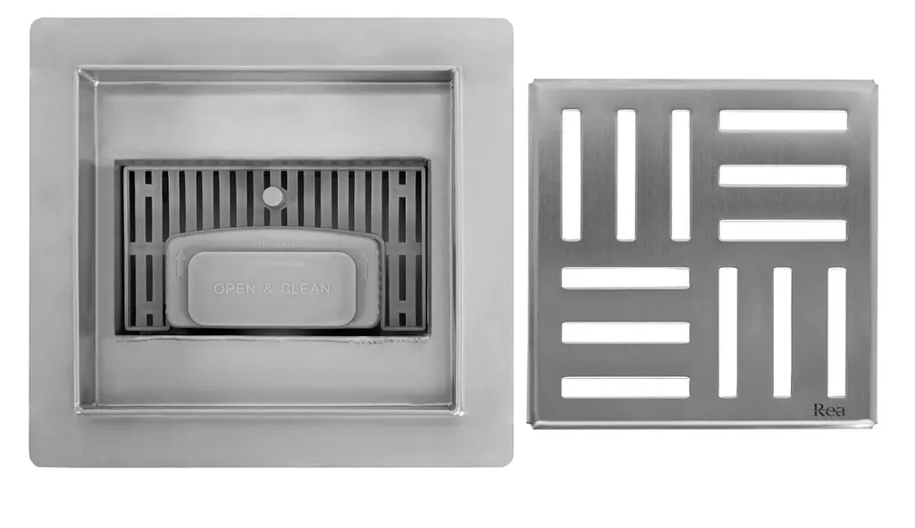 Трап для душу Rea Cross 15x15 nickiel brushed REA-G6201 - фото 3