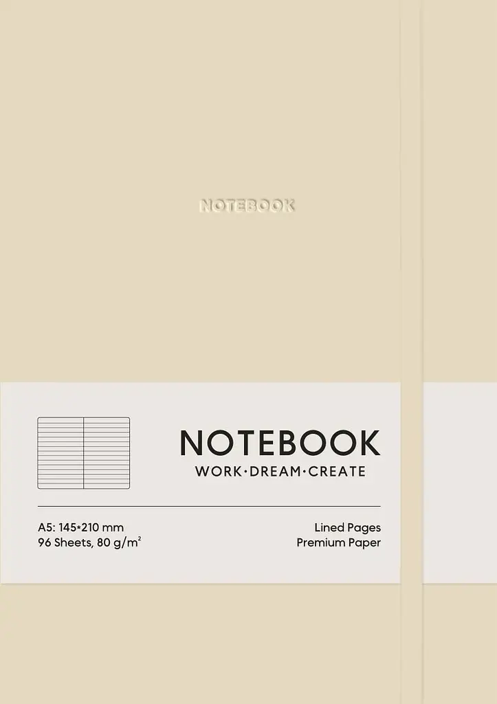 Блокнот «Notebook» у лінію (капучино)