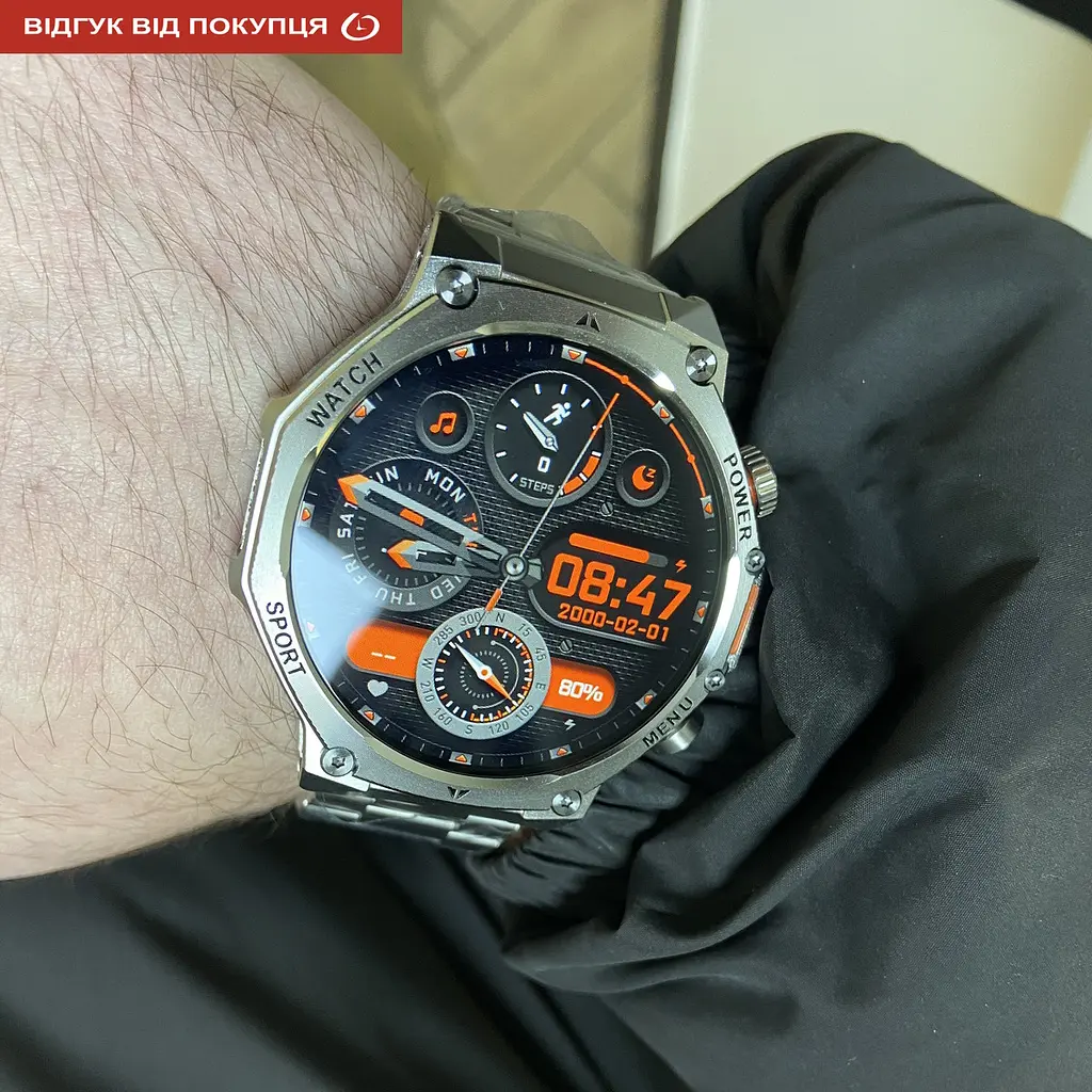 Часы Smart Surf X Pro Silver Grey, 2 ремешка - фото 14