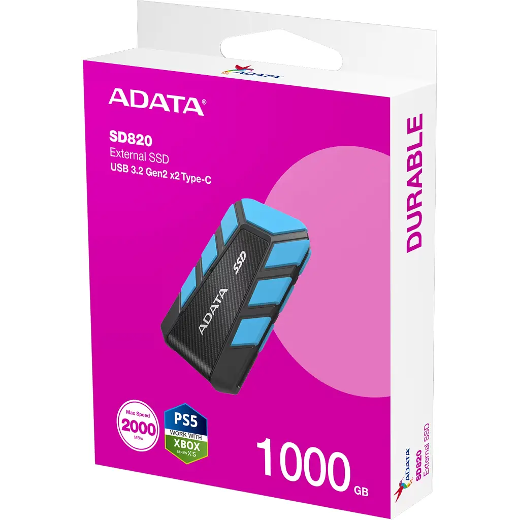 Накопичувач SSD USB 3.2 1TB SD820 ADATA (SD820-1000G-CBU) - фото 6