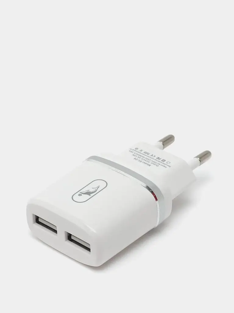 Зарядный блок и кабель Skydolphin SC-24 2 usb 2.4 ампера iPhone Lightning - фото 2