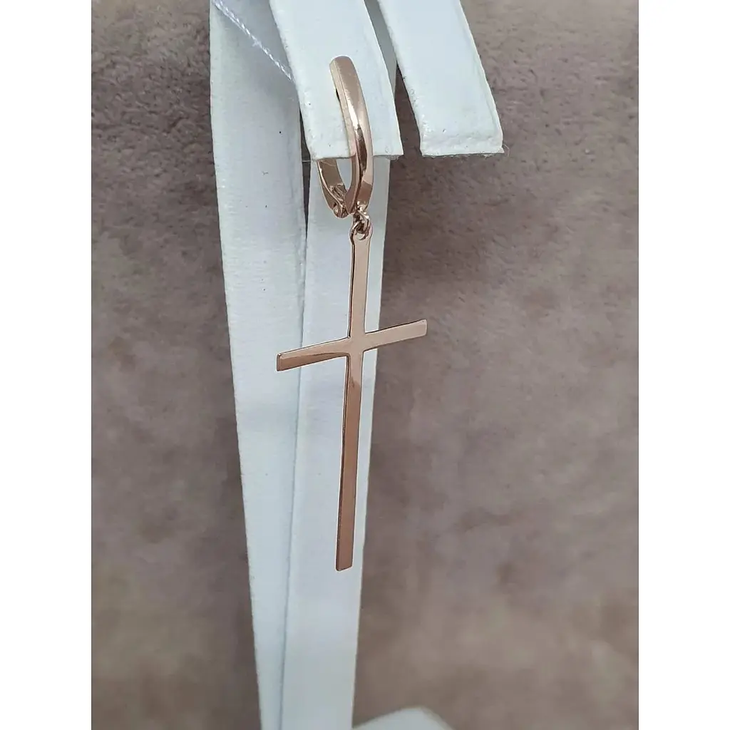 Золота моносережка Всесвіт Хрестик. 231504505.5 - фото 4